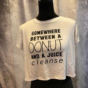 Crop top gym shirt XL
